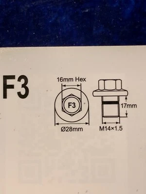 Repuesto de tapón de drenaje de aceite Smart-O F3 protección de cacerola del motor M14x1,5x17 mm cantidad 2 Foto 1 de 3