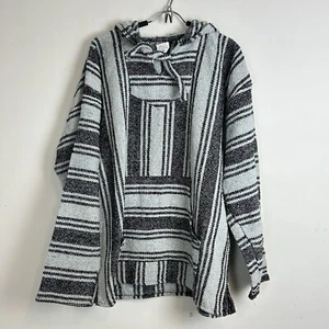 Baja Hoodie | Mexico XXL Unisex | Black Grey | Winter | Surfer | Latin American - Picture 1 of 11