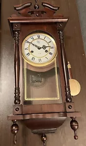 Wanduhr Pendeluhr Regulator Antik Mechanisch Mahagoni Holz Uhr Orpheus Gebraucht - Bild 1 von 3