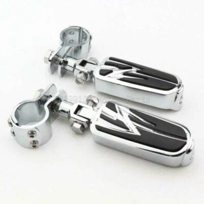 Montaje de estriberas cromadas para carretera para Suzuki Boulevard C50 C90 C109R M50 M90 M109R Foto 1 de 4