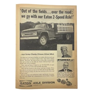 1962 Eaton LKW Achsen 2 Gang Cleveland Ohio / Prince Albert Back Vintage Print Ad - Bild 1 von 3