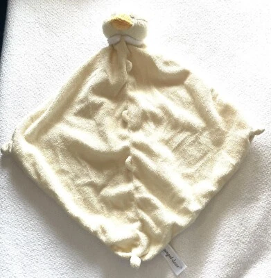 Angel Dear Duck Lovey Yellow Closed Eyes Plush Security Blanket Baby - Image 1 of 4