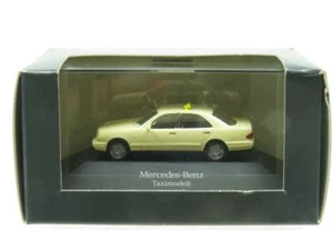 Herpa Modellauto Mercedes Benz Taxi Model Cream 1 87 Scale Dealer Model Boxed - Picture 1 of 4