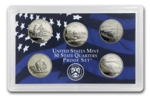 2005 United States Mint 50 State Quarters Proof Set In Mint Holder No Box - Picture 1 of 2