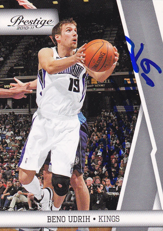 ПОДПИСАННАЯ КАРТА BENO UDRIH SACRAMENTO KINGS БАКСЫ ШПОРЫ ГРИЗЛИ ЖАРА MAGIC KNICKS - Изображение 1 из 1