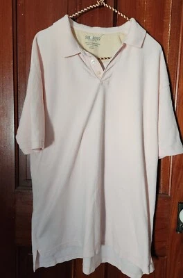 Sun River Polo Shirt Size Large Pink Mens Casual Golf Cotton Top - Image 1 of 4