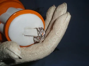 Gorgeous Sterling Silver Cross-wire Adjustable Toe Ring Stamped 925 - Picture 1 of 8