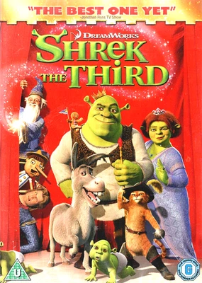 **Shrek The Third (Shrek 3) (DVD - 2007, 1 Disc) Region 2. "THE BEST ONE YET"** - Image 1 of 4