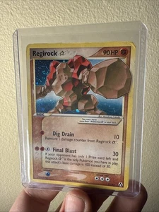 Pokemon: Regirock - Shiny Gold Star Holo - 91/92 EX - Legend Maker - 2006 - Picture 1 of 7