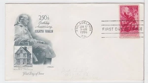 TurtlesTradingPost - Benjamin Franklin #1073- 1956 FDC Artmaster Cachet - Picture 1 of 1