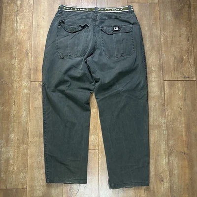 Vintage No Limit Baggy Pants Y2K Size 40 Master P Hip Hop Rap Skater Green - Image 1 of 4