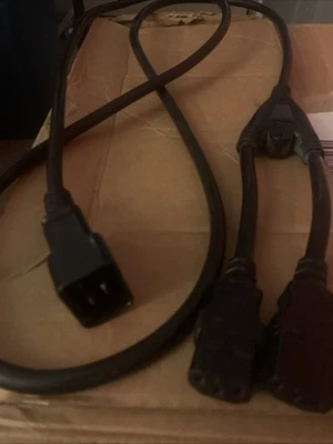 Bitmain Antminer s19 s17  Power Cord Splitter C20 TO 2X C13 Used - Image 1 of 3