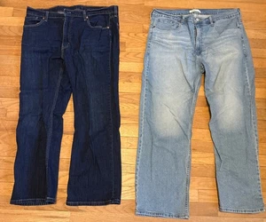 Men’s 38x30 Levi Strauss Bootcut Blue Jeans - Picture 1 of 8