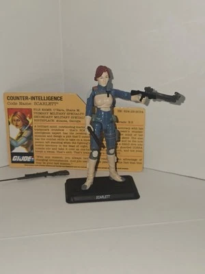 Figura de acción GI Joe Resolute SCARLETT v13 Battle Set 3,75" 2010 Foto 1 de 4