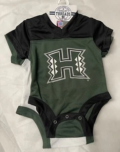 2 pack University of Hawaii Rainbow Warriors Infant OnePiece Green Size 6-9 Mths - Picture 1 of 4