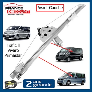 Leve Vitre Avant Gauche Chauffeur pour Trafic 2 Vivaro Primastar 8070100QAL - Imagen 1 de 5