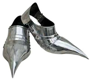 Mittelalter Rüstungssabatons Stahl Paar Schuhe Ritter Krieger - Bild 1 von 4