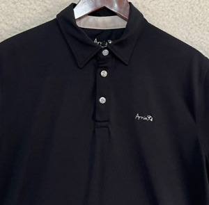 Arnold Palmer Men's Black Short Sleeve Golf Polo Sz L