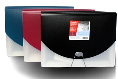 3 Pack  7 Pocket File With 1” Document Case Letter Size Letter Size New - Image 1 of 4