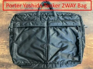 Porter Yoshida Tanker  2WAY BRIEFCASE black Backpack Bag - Picture 1 of 8
