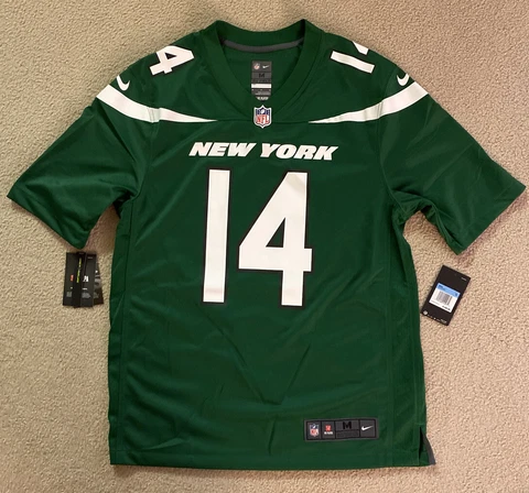 NEW $100 Nike Men's Sam Darnold New York Jets Jersey #14 MEDIUM 913128-397 Cover