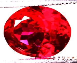 10.7 Cts. Natural Mozambique Red Ruby Oval Shape Certified Gemstone - Picture 1 of 4