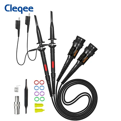 Oscilloscope Clip Probes 200MHz Fully Insulated BNC End Probe with Accessory Kit - Image 1 of 4
