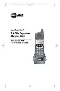 Operating Instructions for AT&T E2662B Cordless Answering System (91-5675-20-00) - Afbeelding 1 van 1