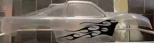 Vinyl paint masking, stencil, decal for RC bodies (Flames #7) - Picture 1 of 2