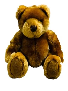 Samt von griechischem brauner Teddybär Plüschtier Stofftier 10 Zoll groß Vintage Luxus - Bild 1 von 12