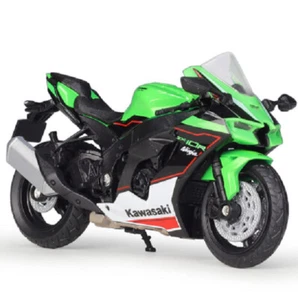 Welly 1:18 Kawasaki 2021 Ninja ZX 10R Motorcycle Bike Model New In Box - Picture 1 of 5