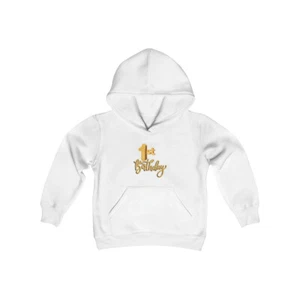 Youth Birthday Heavy Blend Hooded Sweatshirt - Picture 1 of 3