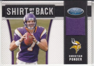 CHRISTIAN PONDER  2011 Panini Certified Shirt Off My Back Materials #12 229/250 - Picture 1 of 2