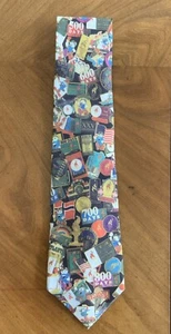 VINTAGE 1996 ATLANTA OLYMPIC GAMES PIN COLLECTION NECK TIE - Picture 1 of 2