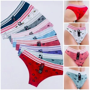 Lot of 6 Womens Sexy Bikini Panties Brief Floral Brazilian Cotton Underwear 3124 - Picture 1 of 17