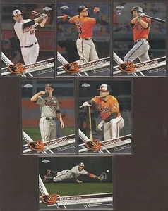 2017 TOPPS CHROME ORIOLES TEAM SET TREY MANCINI RC MANNY MACHADO  DAVIS BRITTON  - Picture 1 of 1