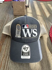 '47 Brand Texas Rangers Arizona diamondbacks 2023 World Series Logo Hat MVP - Picture 1 of 2