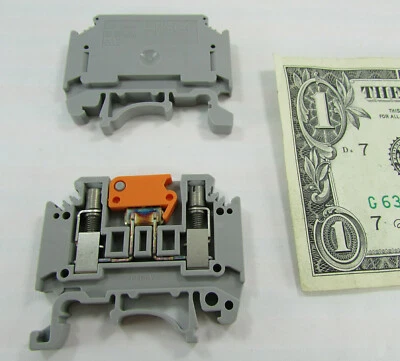 Lot/2 Phoenix Contact Knife Disconnect DIN Rail Terminal Blocks MTK-P/P 3104013 - Image 1 of 4