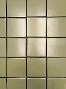 Crema dorada de azulejos de 3 7/8"" x 3 7/8"" 200 mosaico iridiscente pared C#IR25-000 - Imagen 1 de 2