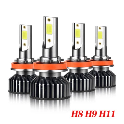 Kit combinado de 4 bombillas LED de haz alto y bajo 6000 k para Chevy Malibu 2004-2012 Foto 1 de 4