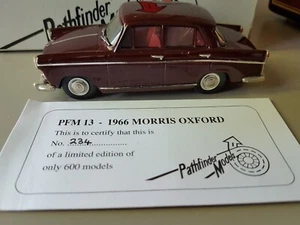 Pathfinder Models 1/43 Scale  1966 Morris Oxford 1 Of 600 Maroon. - Picture 1 of 13