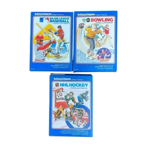 Mattel Intellivision - Lot Of 13 EMPTY GAME BOXES BOXES OVERLAYS & MANUALS ONLY - Picture 1 of 3