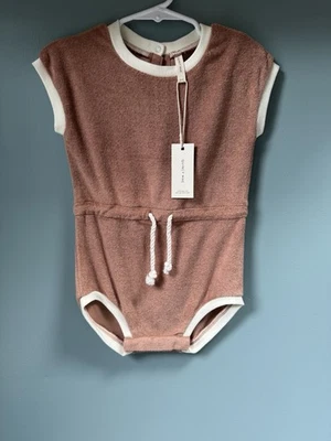 Quincy Mae Terry Terracotta Romper 2-3T NWT - Image 1 of 4