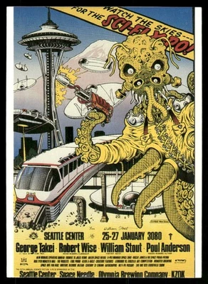 Tarjeta Space Monster Octopus 1993 Lost Worlds #72 (NM) Foto 1 de 2