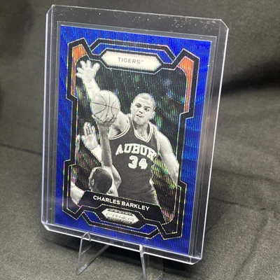 Selecciones del draft de Panini Prizm 2024 🔥Blue Wave Charles Barkley /249🔥 #39 castaño rojizo Foto 1 de 3