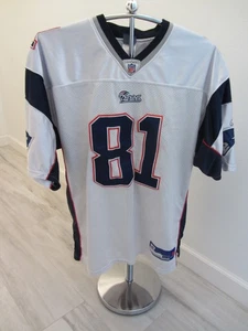 R. Moss #81, Patriots HoF WR, Stitched, Reebok NFL Jersey, Sz. 54, EUC $125 MSRP - Picture 1 of 8