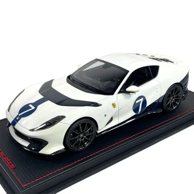Modellino Auto MR Models 1/18 Ferrari 812 Competizione #7 Bianco Italia Blu N... - Immagine 1 di 4