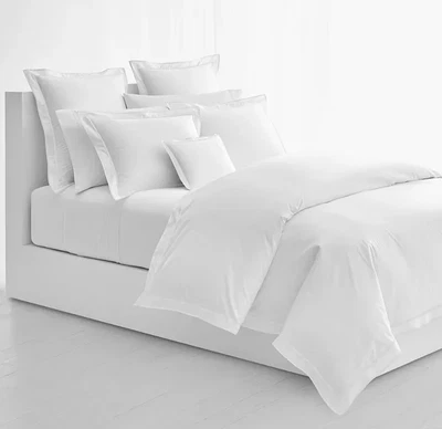 Funda nórdica Ralph Lauren BLANCA Spencer borde satén, US King Foto 1 de 4