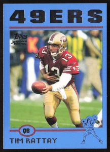 2004 Topps Signature Blue #/50 Tim Rattay #37 San Francisco 49ers - Picture 1 of 2