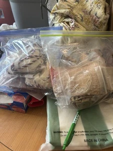 Lot Of Mixed Trim And Burlap - Picture 1 of 13